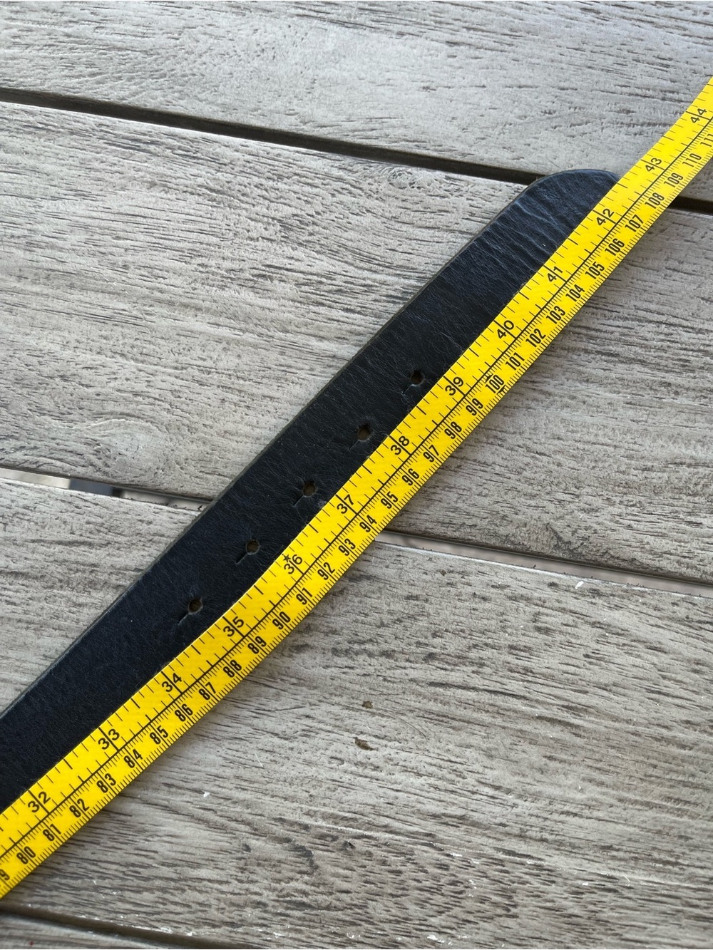 Dolce & Gabbana Antique Gold D&G Logo Buckle Black Leather Belt Size 40” 100 cm - Picture 5 of 6